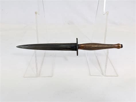 Original WW2 2nd Pattern Fairbairn Sykes Commando Fighting Knife and Scabbard #2 - Sally Antiques