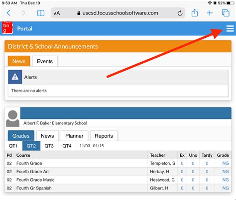 Focus School Software - Student Portal - Help Desk