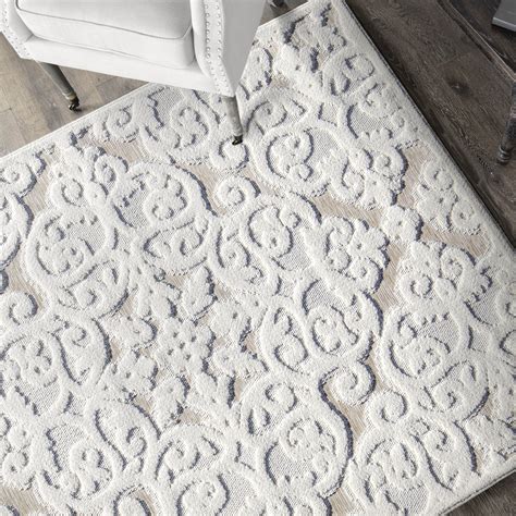 My Texas House Elaine 6' X 9' Driftwood Floral Outdoor Rug - Walmart.com