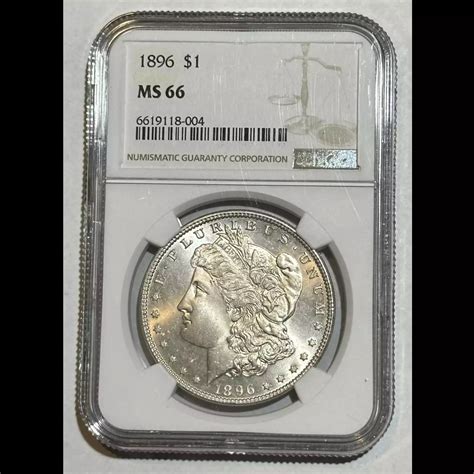 1896 Morgan Silver Dollar NGC MS-66 - Bob Paul Rare Coins