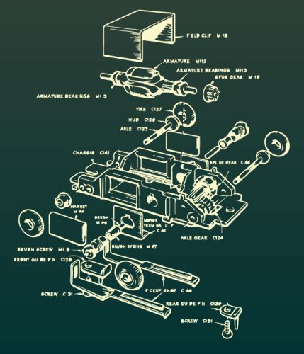 Image result for Exploded View Diagram Slot Car