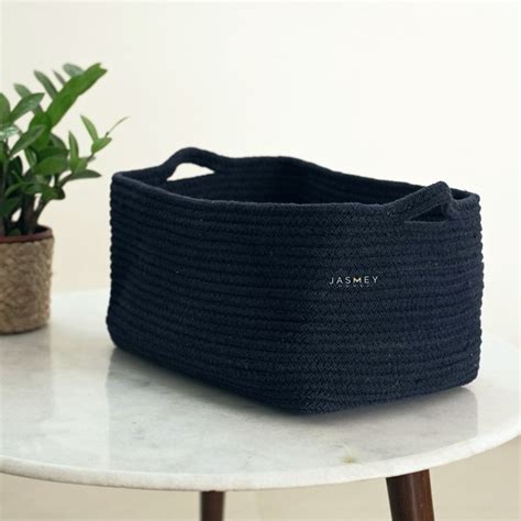 Blue Rectangular Toy Basket – JASMEY HOMES