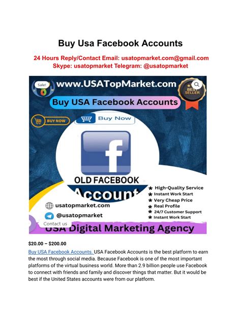 PPT - Buy Usa Facebook Accounts PowerPoint Presentation, free download ...