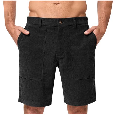 Mens Corduroy Shorts Flat Front Lightweight Summer Beach Vacation ...