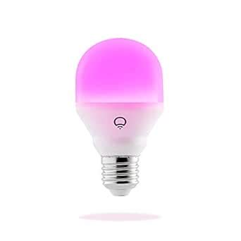 LIFX Mini (A19) Wi-Fi Smart LED Light Bulb, Adjustable, Multicolor ...