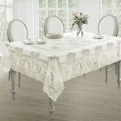 Amazon.com: Newbridge Holiday Allison Rectangle Lace Tablecloth, 52 x ...