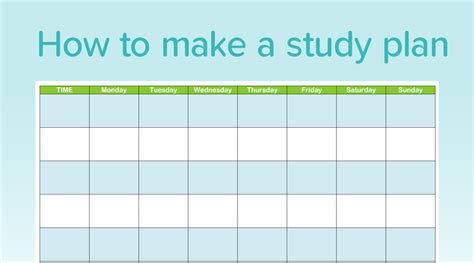 How to Make Study Plan 的图像结果