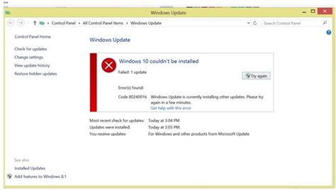 Image result for Windows 1.0 Upgrade Error Code
