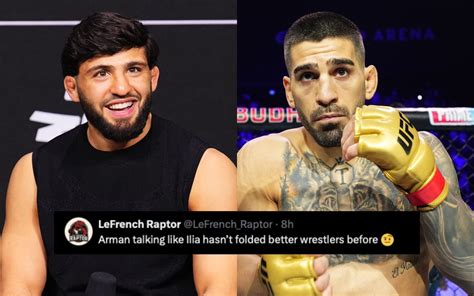 Arman Tsarukyan issuing an ice-cold prediction for potential Ilia ...