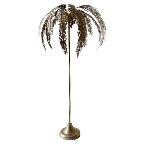 Metal Palm Tree Floor Lamp, circa 1960s at 1stDibs