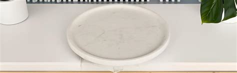 NikkisPride Handmade Marble Tray, Round Vanity Tray, Serving Tray ...