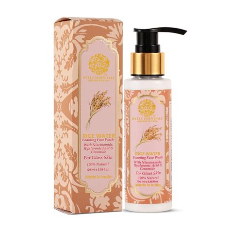 RYLLZ ESSENTIALS Rice Water Face Wash | with 5% Niacinamide, 2% ...