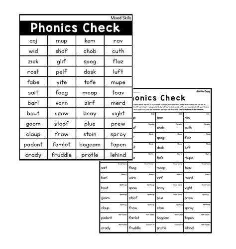 Phonics Assessments - Sarah's Teaching Snippets