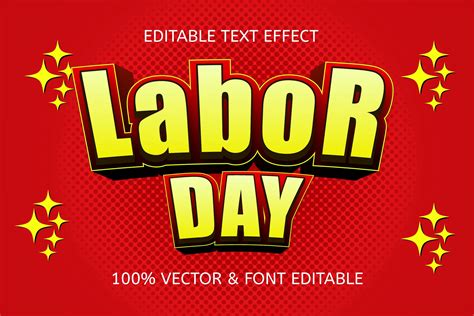 Labor Day Color Yellow Red Editable Graphic by 5amil.studio55 ...