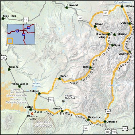 Passes In Colorado Map - Tourist Map