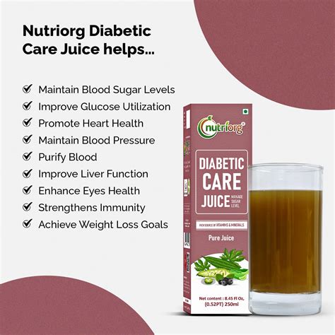 Nutriorg Diabetic Care Juice