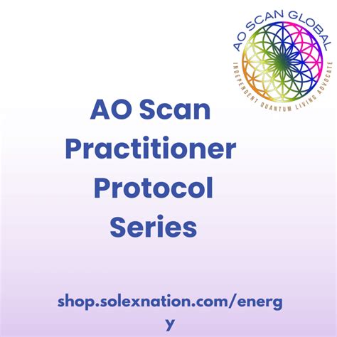 AO Scan Practitioner’s Protocols Series: - AO Scan Global