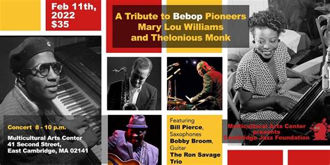 Mary Lou and Monk: A Tribute to Bebop Pioneers, Multicultural Arts ...