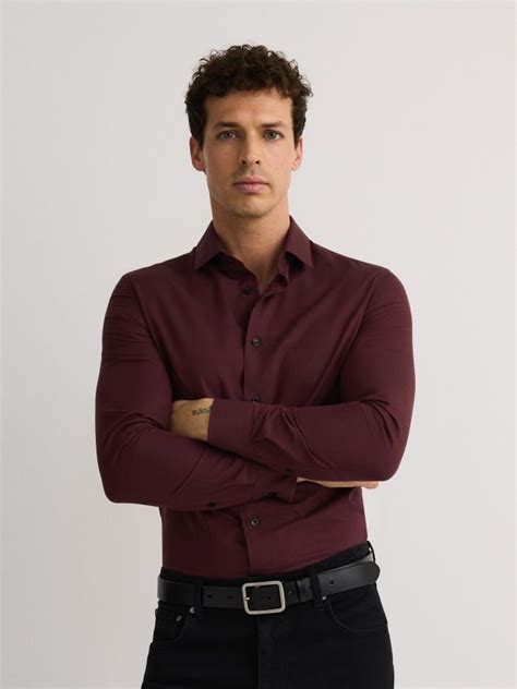 MEN`S SHIRT Color maroon - RESERVED - 211BK-83X
