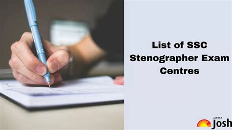 SSC Stenographer Exam Centre 2024, Region-wise Test Centres List