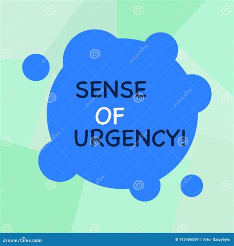 Conceptual Hand Writing Showing Sense of Urgency. Business Photo ...