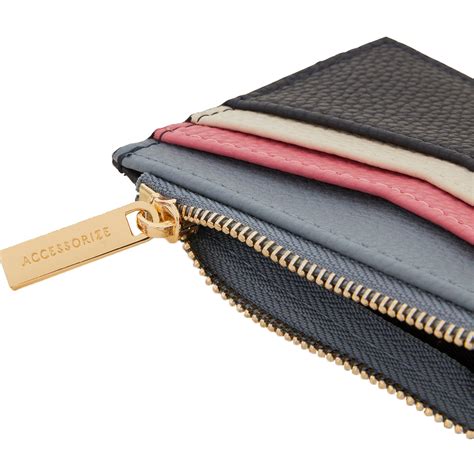 Accessorize London Women's Colour Block Chevron Card Holder