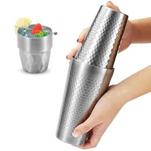 Buy ALETOOTH Boston Shakers Double-wall - 18 oz & 12 oz Professional ...