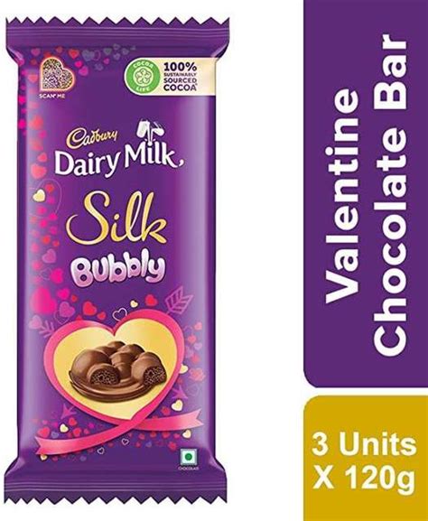 Cadbury DAIRY MILK BUBBLY 120GM PACK OF 3 Bars Price in India - Buy ...