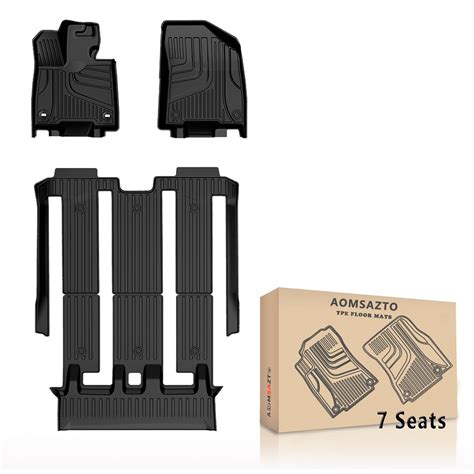 AOMSAZTO Floor Mats Compatible with Toyota Sienna 2021-2024 (Only for 7 ...