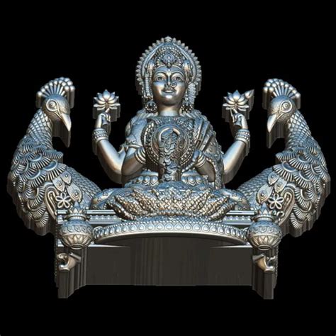 Divine Laxmi Ji 3D Model - 3D Printable for Prosperity