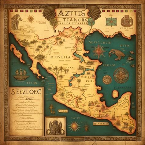 Image result for Aztec Temples Map