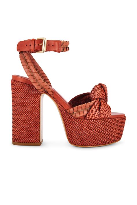 Schutz Khari Platform Sandal in Sunset Ochre | REVOLVE