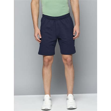 Buy Alcis Men Navy Blue Slim Fit Sports Shorts Online