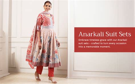 Buy Biba Women Green Cotton Anarkali Printed Suit Set_34 at Amazon.in