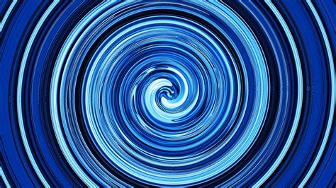 Download wallpaper 1366x768 circles, spiral, abstraction, blue tablet ...