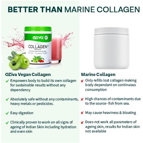Buy OZiva Plant Based Collagen Builder Powder, 200 gm | 19 Minutes ...