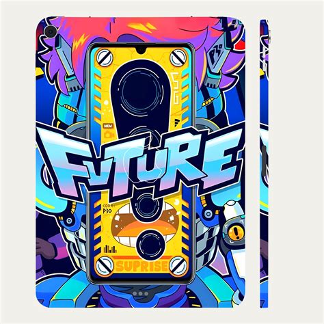 Apple iPad Air 5th Gen 2022 Futuristic Cyberpunk Tablet Skins