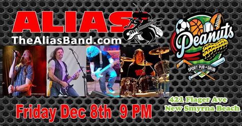 Alias at Peanuts, Peanut's Restaurant & Sports Bar, New Smyrna Beach ...