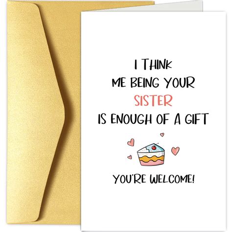 Snapklik.com : Funny Birthday Card From Sister, Brother Birthday Card ...