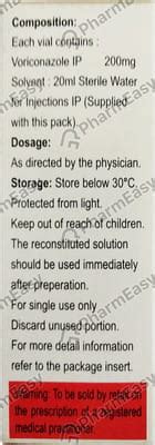 Buy Vorifun 200 MG Powder For Injection (1) Online at Flat 15% OFF ...