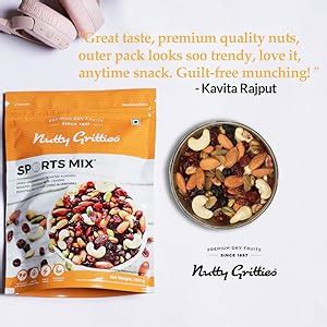 Nutty Gritties Sports Mix - Roasted Almonds, Cashews, Pistachios, Dried ...