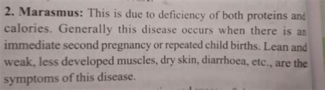 describe the symptoms of marasmus - Brainly.in