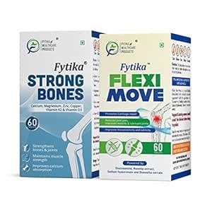 Fytika Strong Bones + Flexi Move - Combo Pack : Amazon.in: Health ...