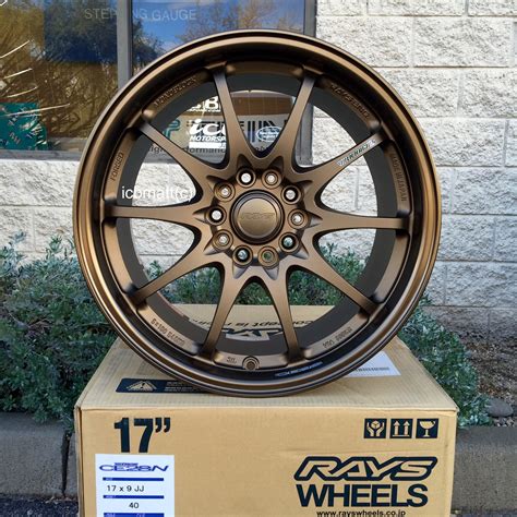 Rays Volk Racing CE28N Wheels 17X9 5X114.3 +40 Offset Bronze Sold
