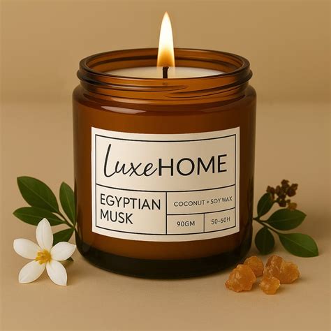 Buy LUXE HOME Egyptian Musk Scented Jar Candle from Luxe Home at just ...