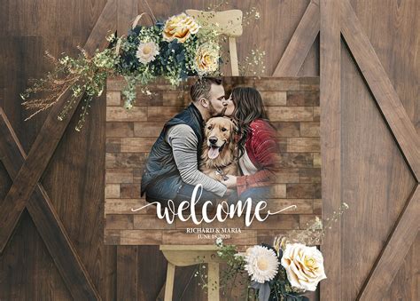 Rustic Wedding Welcome Sign Wood Wedding Signs Wood Wedding Decorations Rustic Wedding Decor ...
