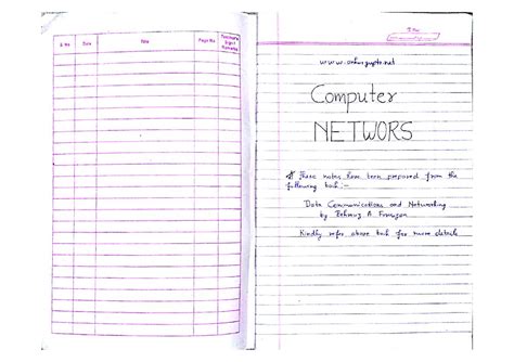 Image result for Computer Networks Handnote