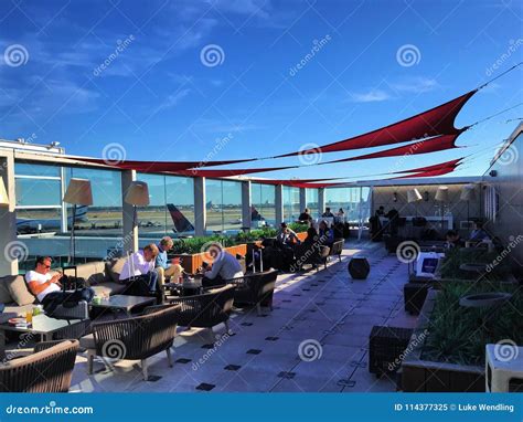 JFK Skyclub Terrace editorial image. Image of class - 114377325