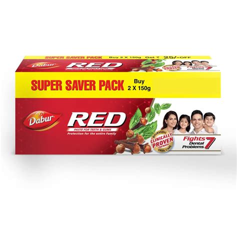Dabur Red Toothpaste - 300g Super Saver pack | World's No.1 Ayurvedic ...