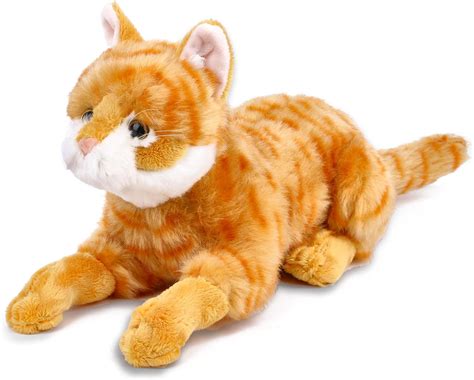 Amazon.com: YZXZM Cat Stuffed Animals, Orange Tabby Cat Plush Toy for ...